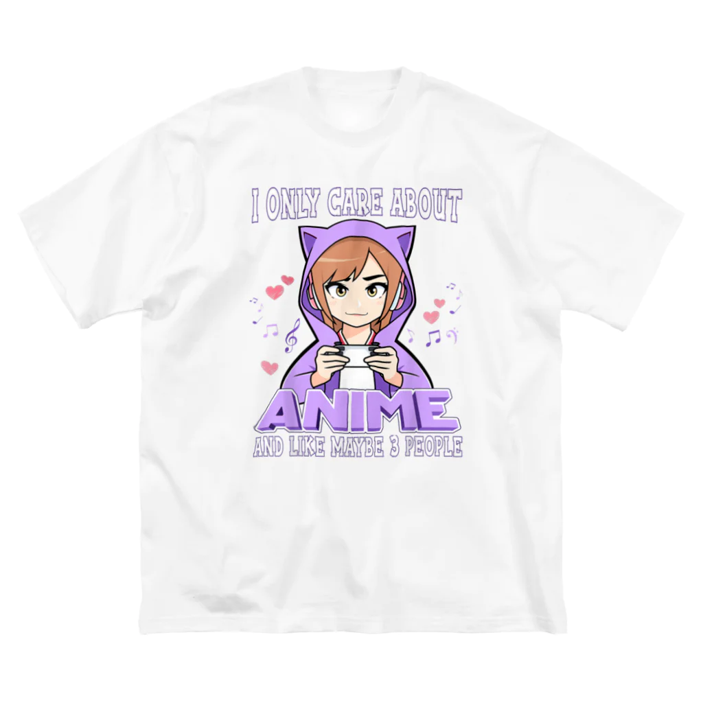 World_Teesのアニメガール - アニメと多分3人くらいしか興味がない ビッグシルエットTシャツ