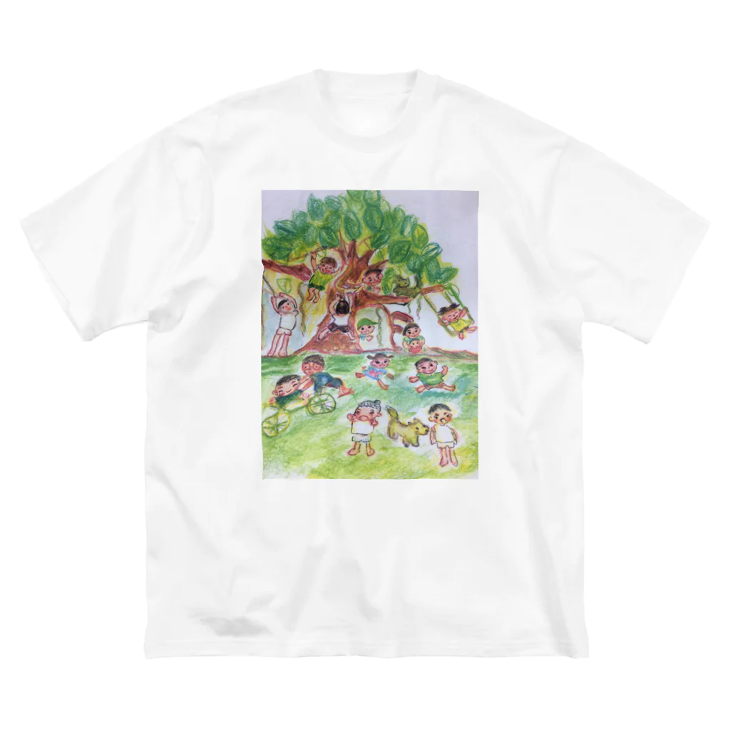chokkotto🌿harappaと MASARU BARUのNATUKASII🌿FUUKEI Big T-Shirt