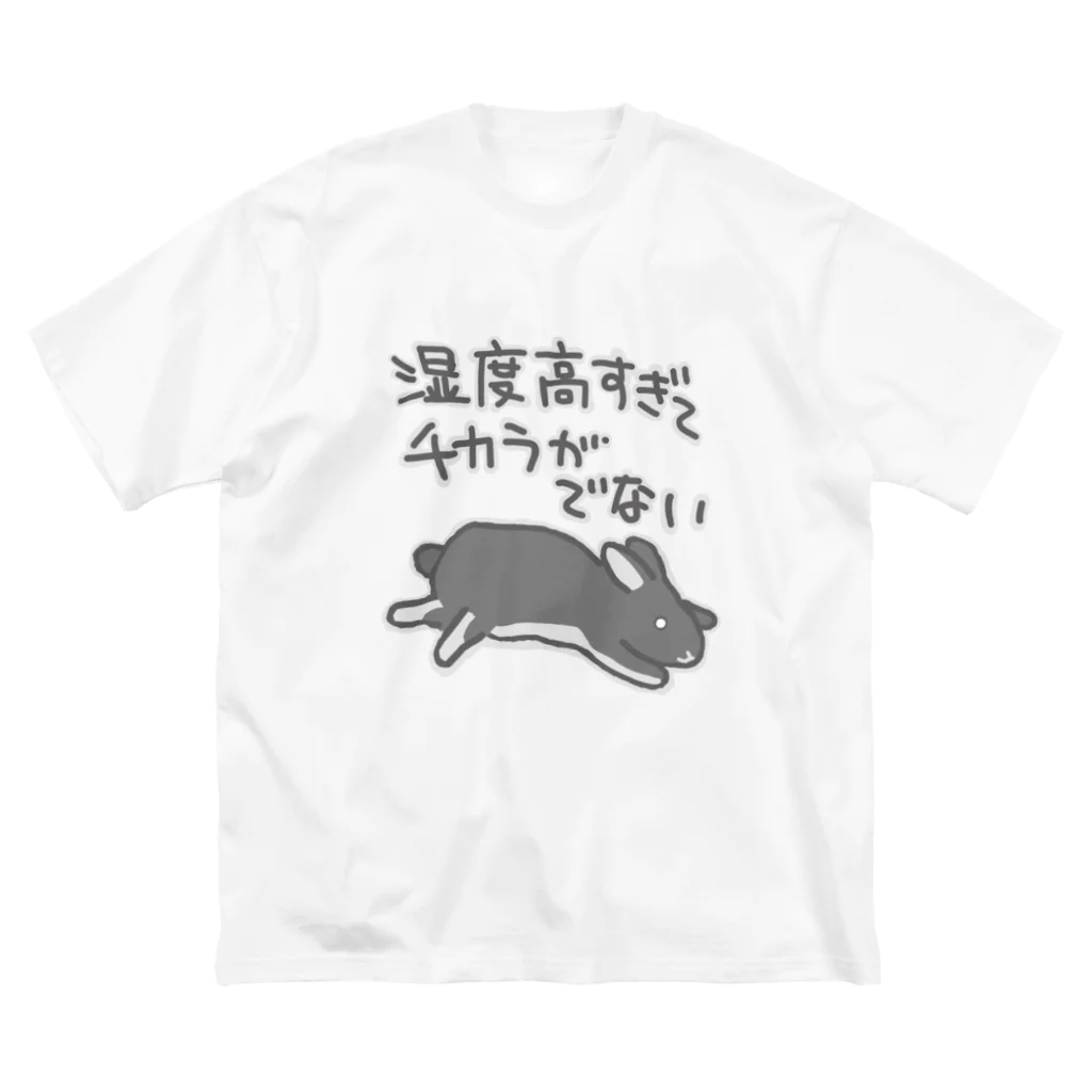 ミナミコアリクイ【のの】の湿度高すぎ【うさぎ】 ビッグシルエットTシャツ