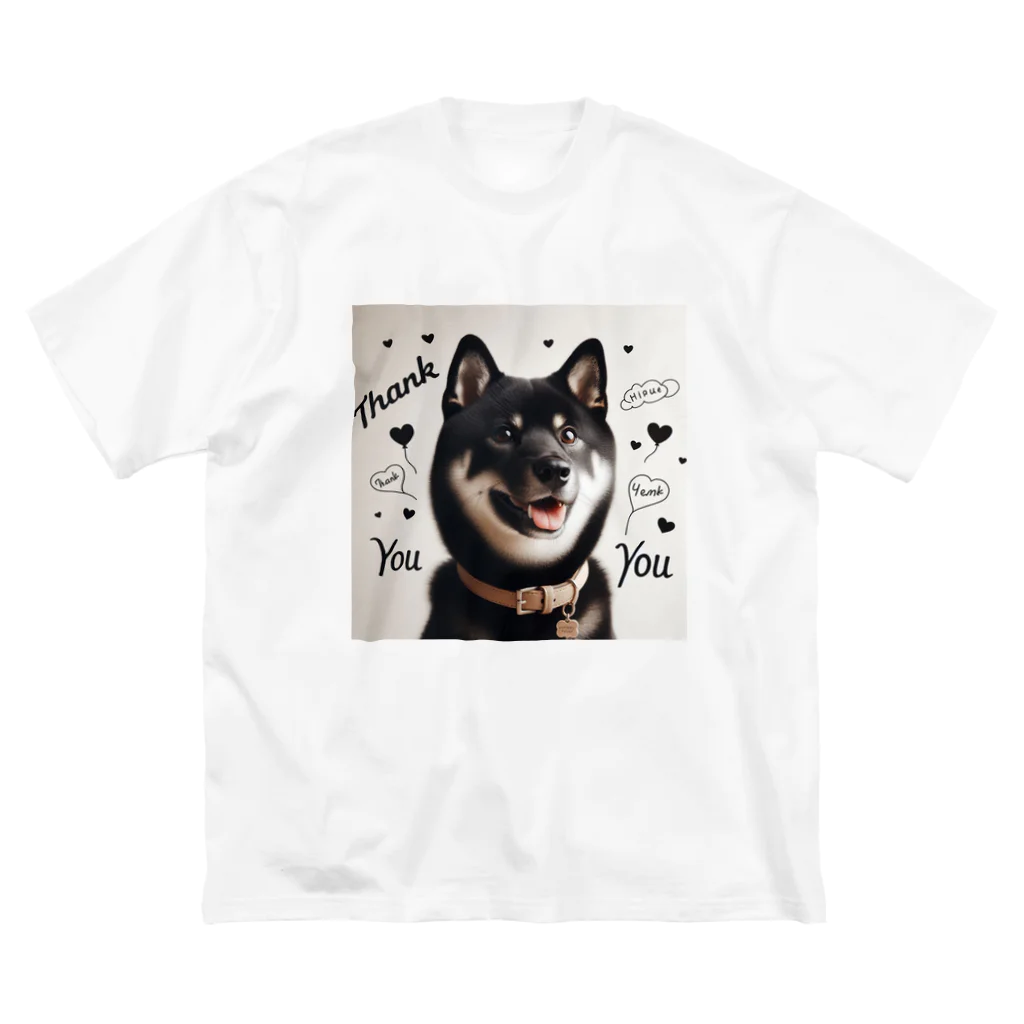 ANTARESの柴犬とありがとう ビッグシルエットTシャツ