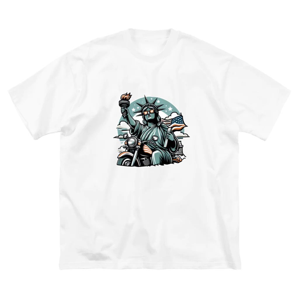 shime_savaのトーチを持ったおばちゃんライダー Big T-Shirt