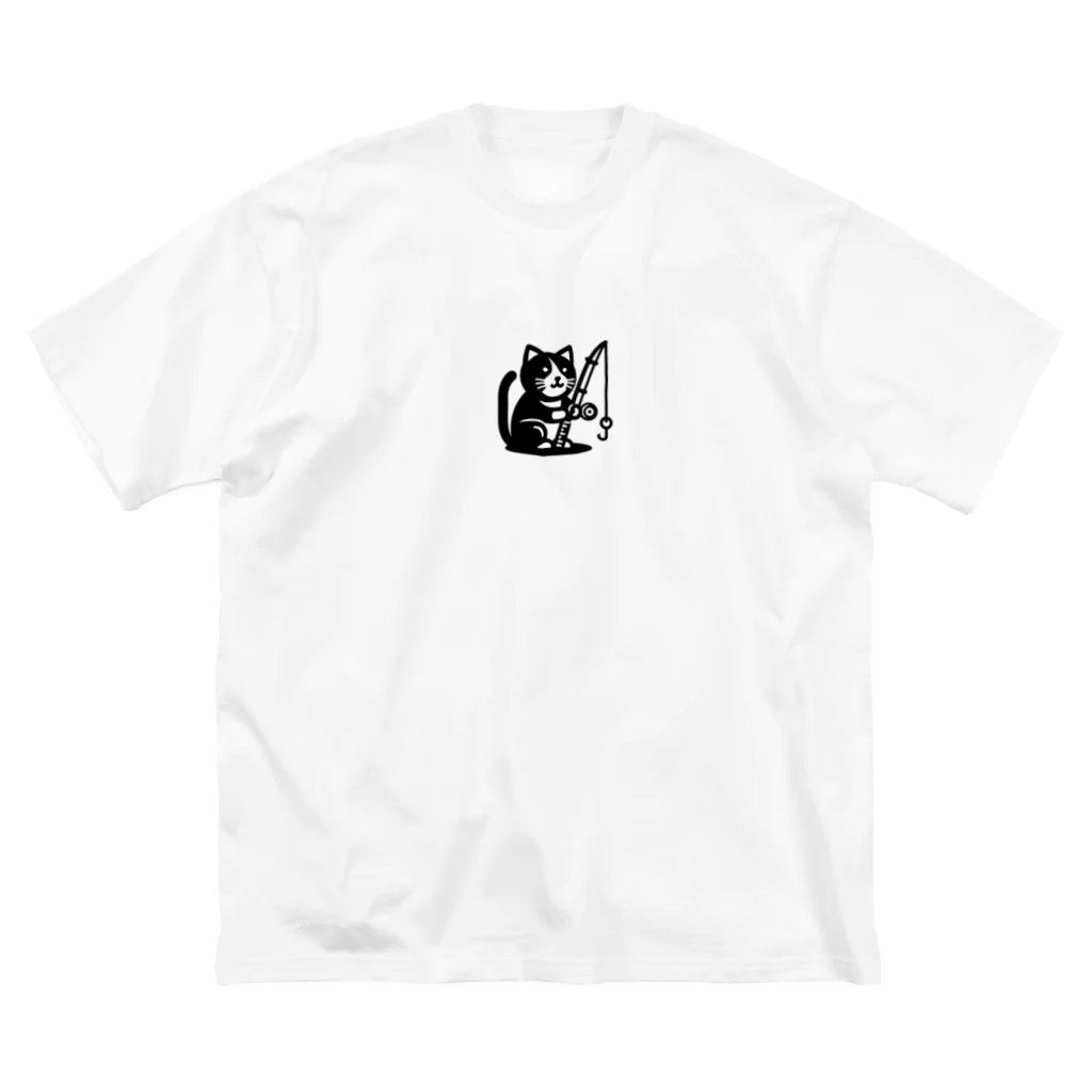 fish-man13の釣り猫 ビッグシルエットTシャツ