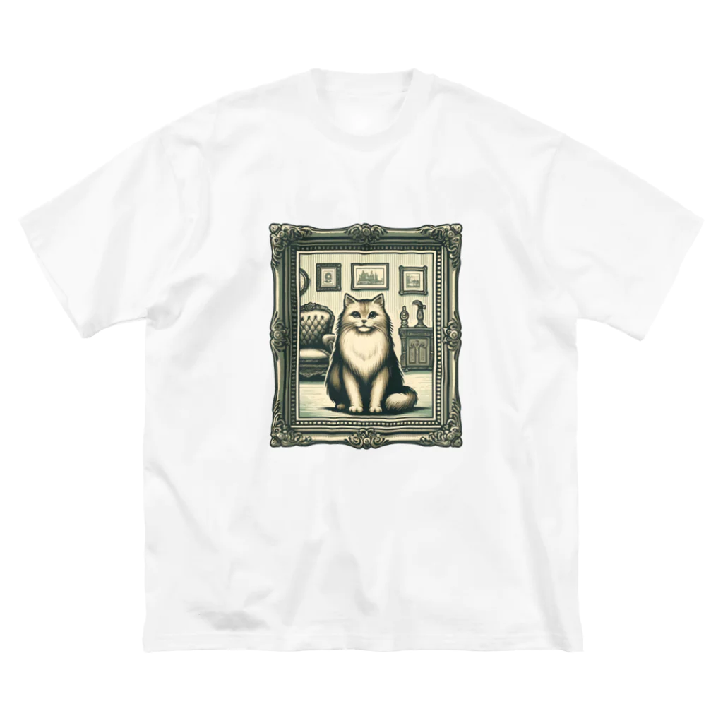 manaco-のクラシックな猫 Big T-Shirt