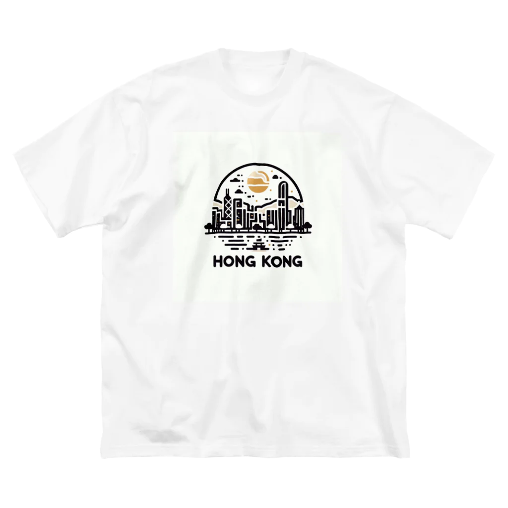 aoharu2005の香港 ビッグシルエットTシャツ