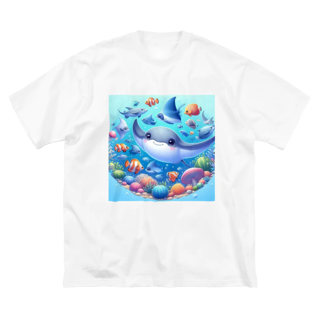 パパリスのマンタの世界 Big T-Shirt