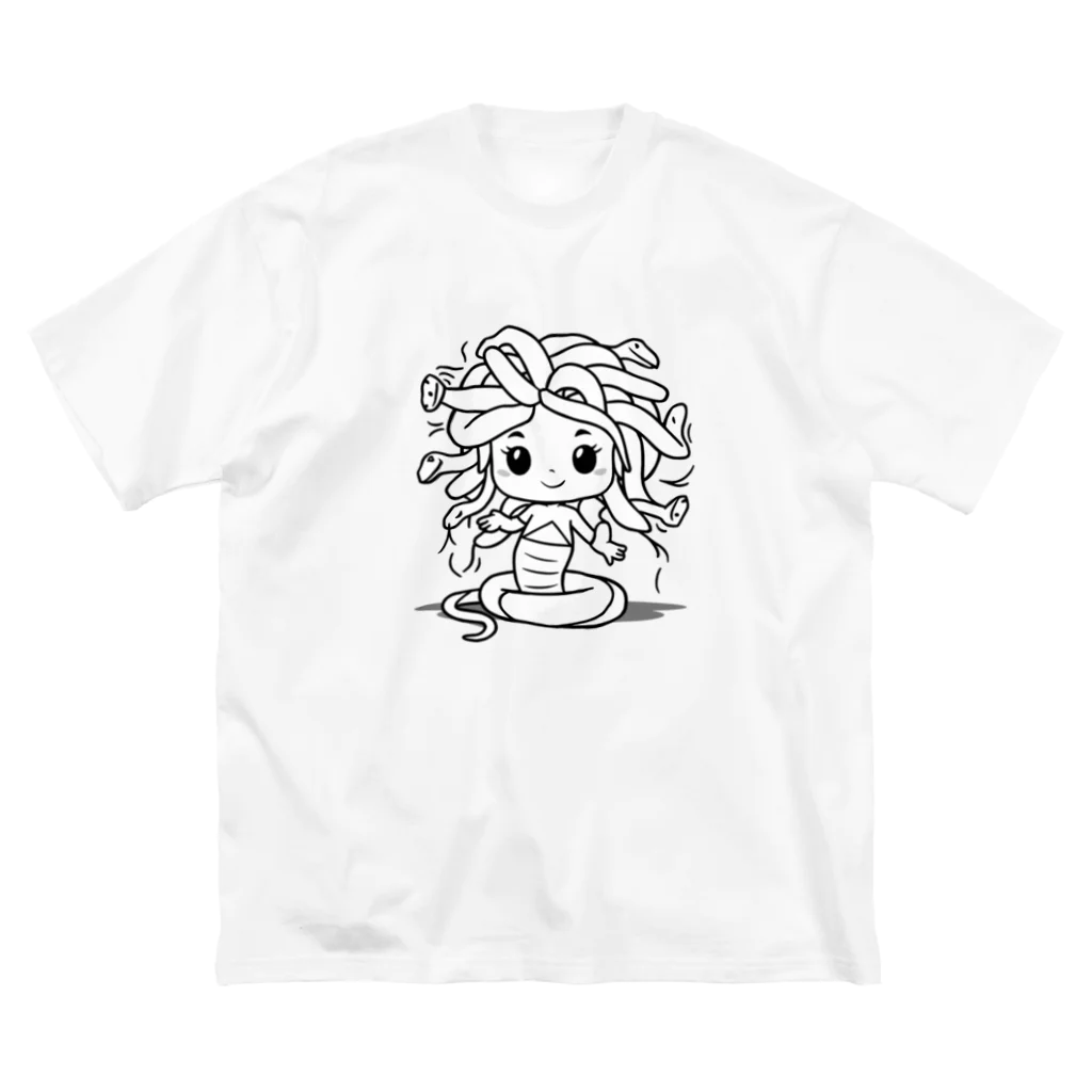 Cyber XXXのメドゥーサ・ちびキャラ・線画 Big T-Shirt