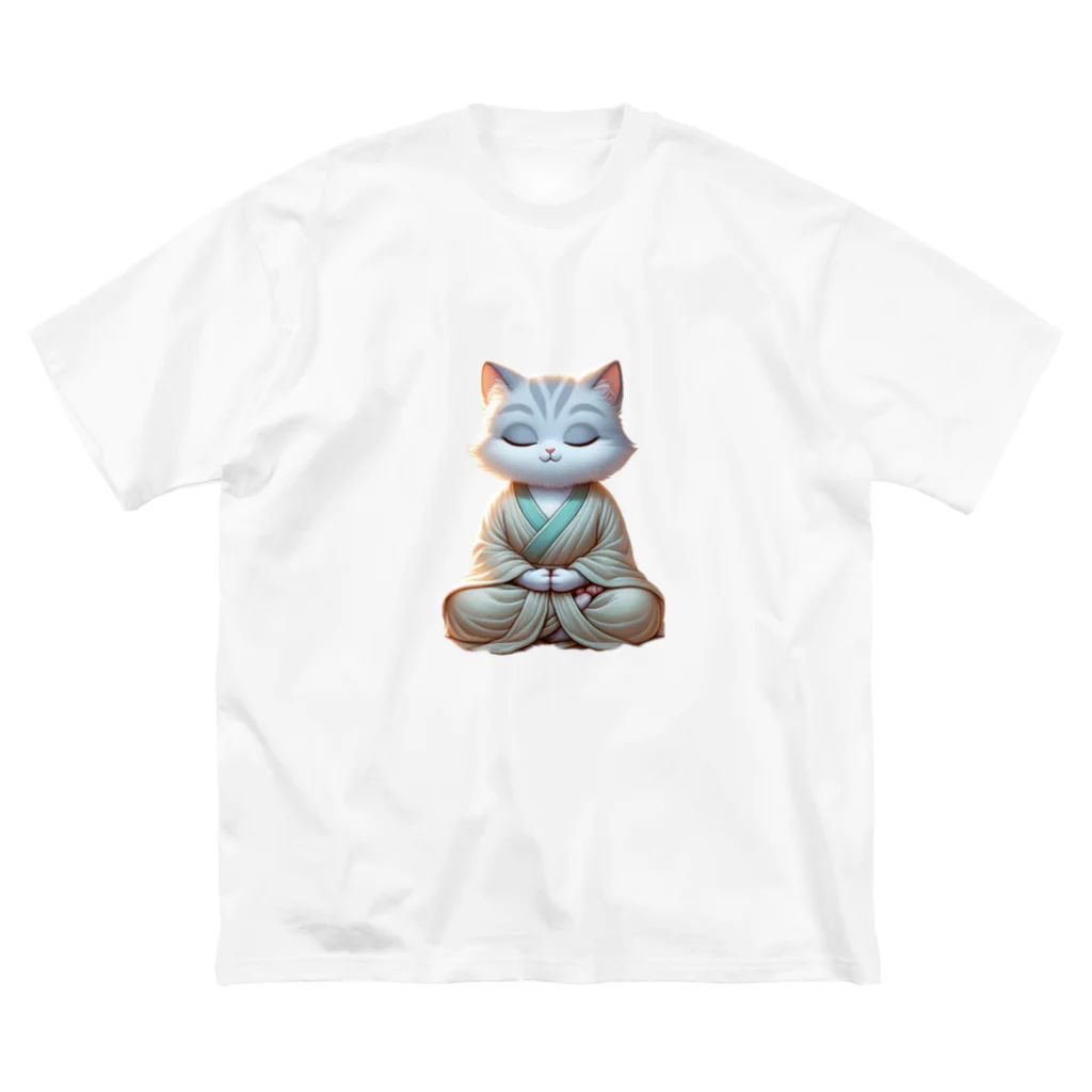 BOSATUの瞑想している猫菩薩 Big T-Shirt