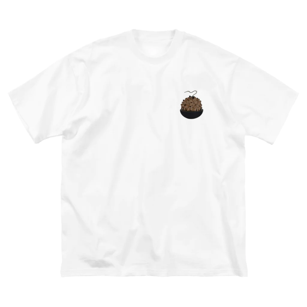 ARO_SHIの亀甲竜ワンポイントTシャツ ビッグシルエットTシャツ