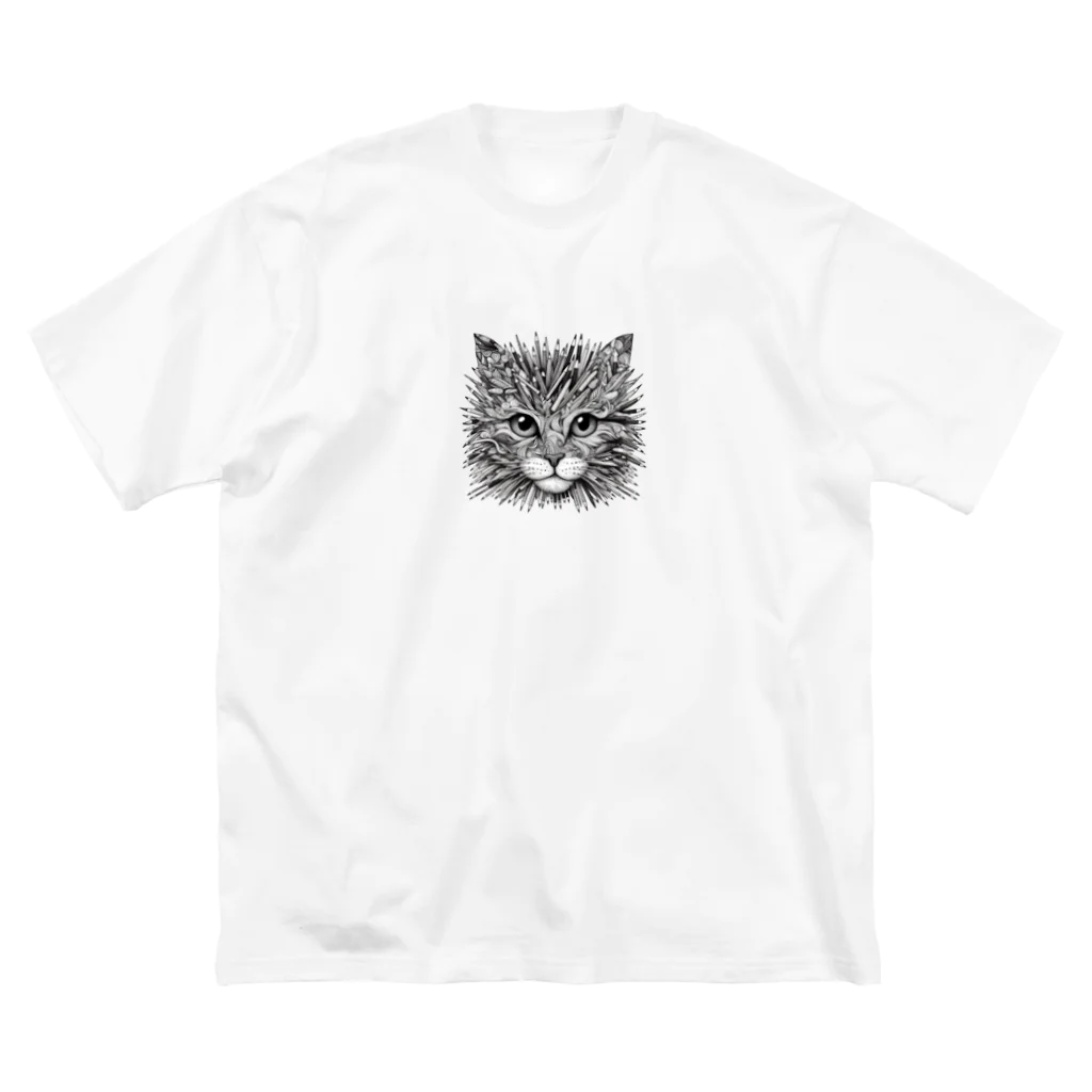 @猫グッズ製作所の芸術ねこ鉛筆まる Big T-Shirt