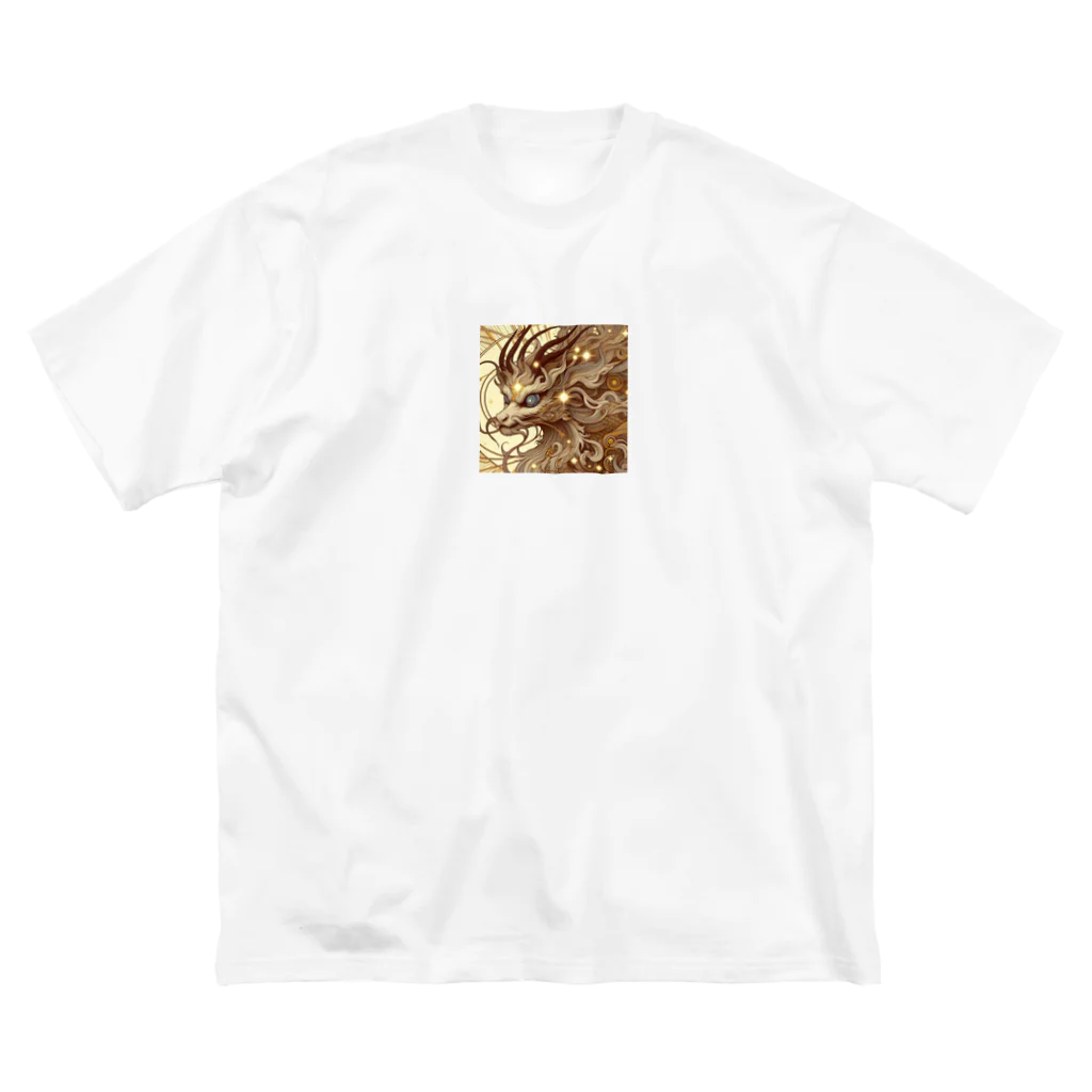 nico251の金色に輝く麒麟 ビッグシルエットTシャツ