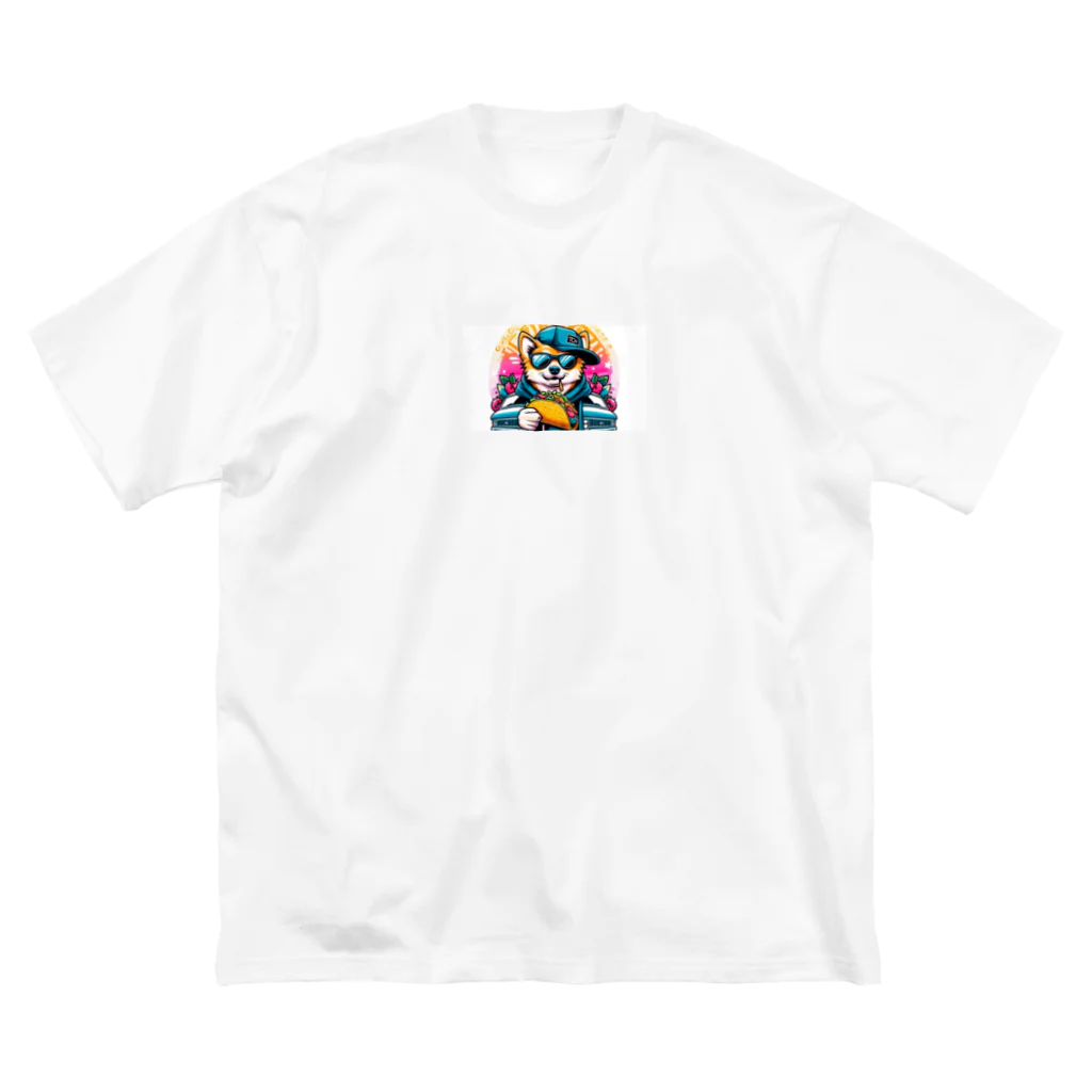 Gokuuchan's Cute Creationsのゴクウちゃんとタコス　time ビッグシルエットTシャツ