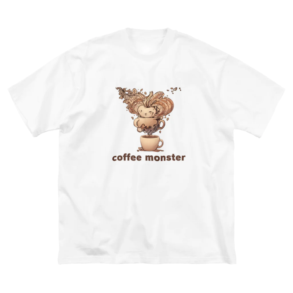 leisurely_lifeのcoffee monster Bourbon Big T-Shirt