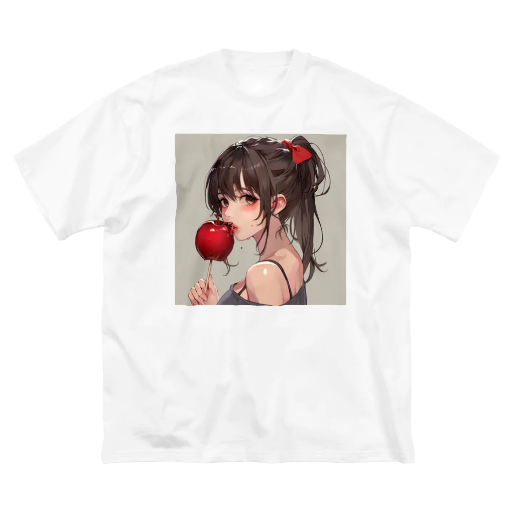 AQUAMETAVERSEのリンゴ飴娘　Tomoe bb 2712 ビッグシルエットTシャツ