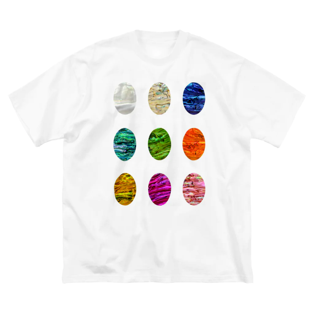 yurisacinの迷彩柄（１３)　縦 ビッグシルエットTシャツ