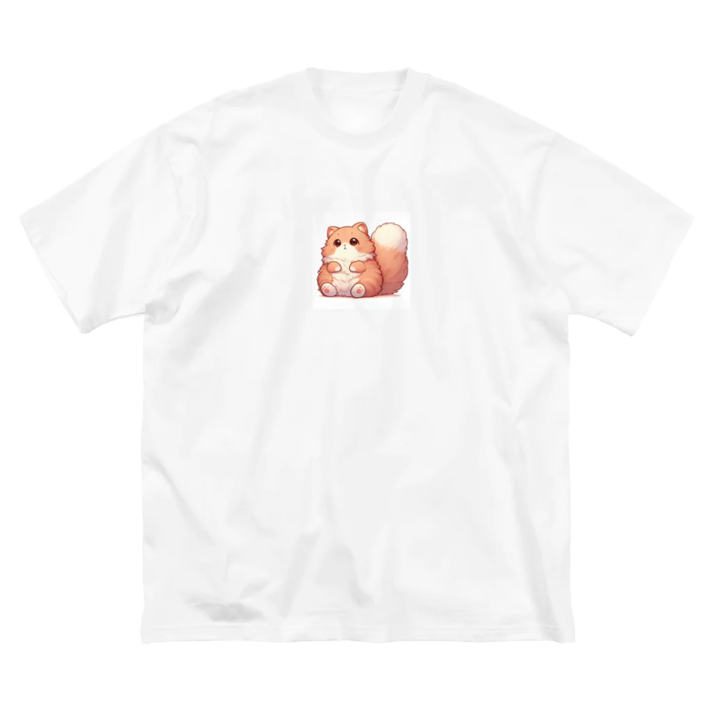 桃の花のもふもふにゃんこ Big T-Shirt