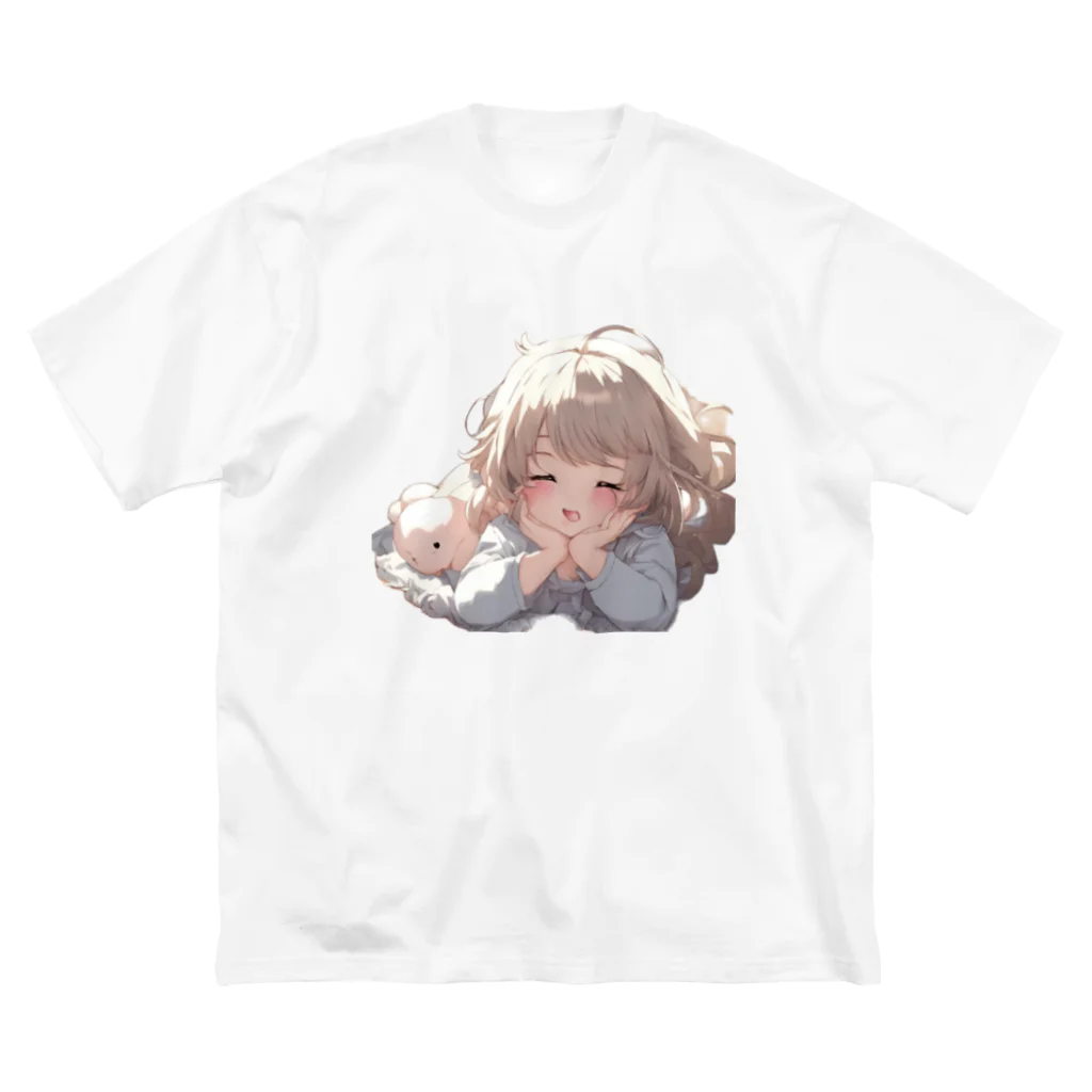 G-EICHISの眠れない夜の可愛い少女 ビッグシルエットTシャツ