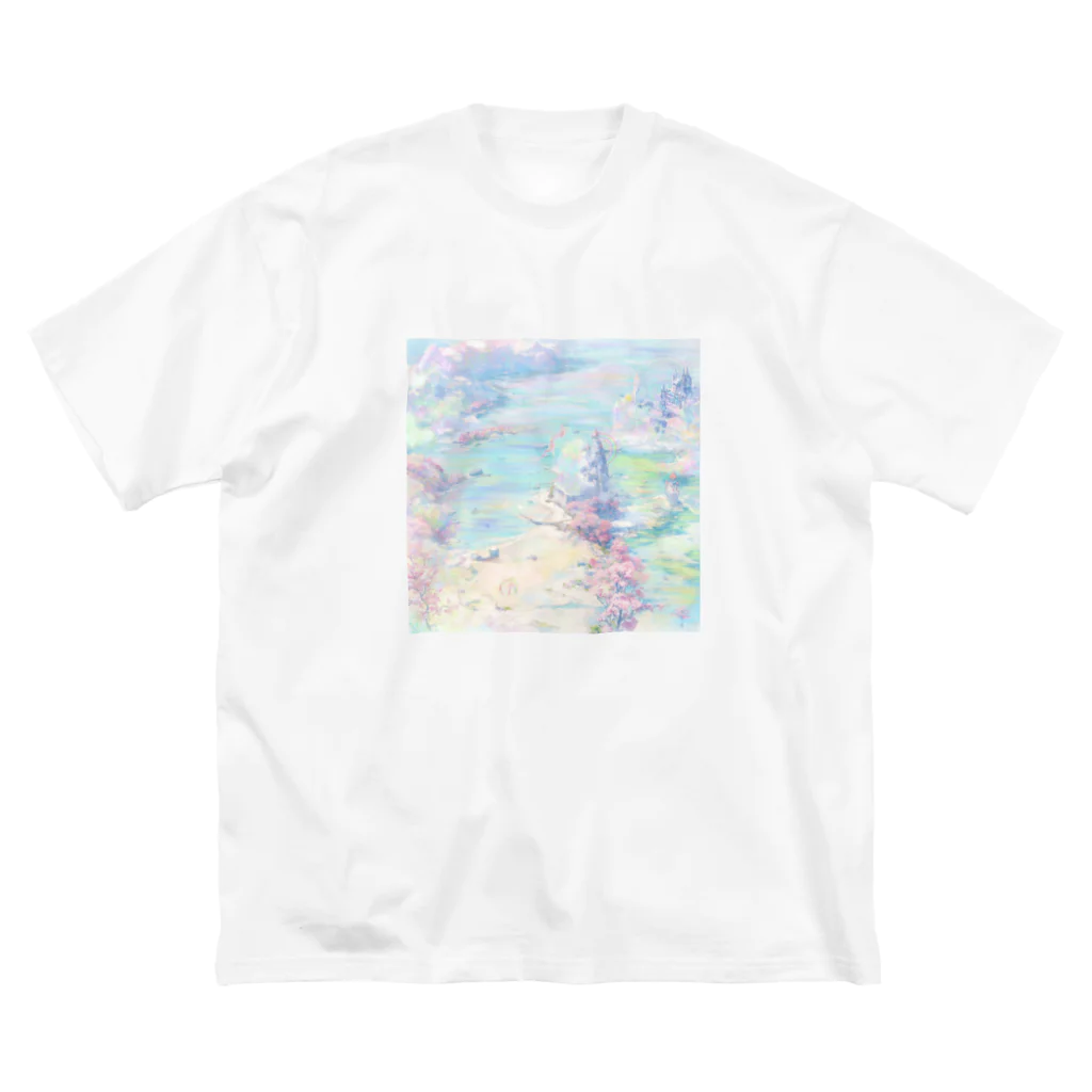 幻想世界のイーハトーブの幻風景 ビッグシルエットTシャツ
