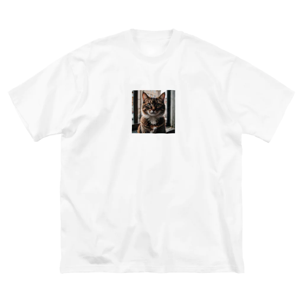 jaguar3のあなたを見つめる猫 ビッグシルエットTシャツ