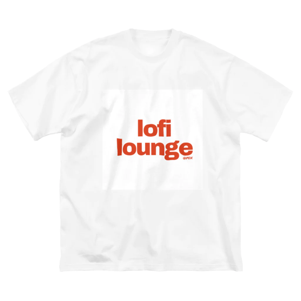 Lofi LoungeのLofi Lounge 赤 ビッグシルエットTシャツ