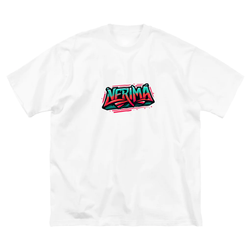 ore-journalのHipHopのグラフィティのロゴ「NERIMA(練馬)」 ビッグシルエットTシャツ