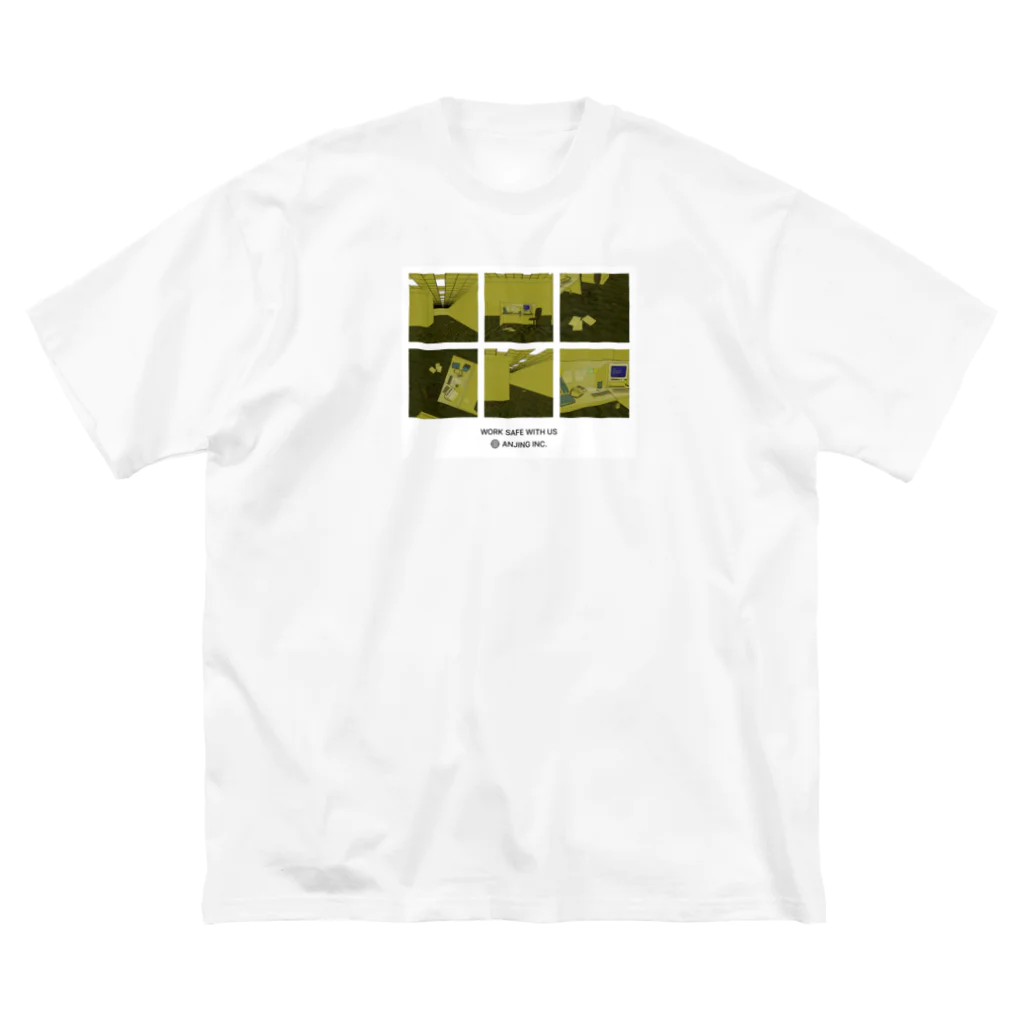akupunyagaramのANJING INC. MERCH / Pixelated version Big T-Shirt