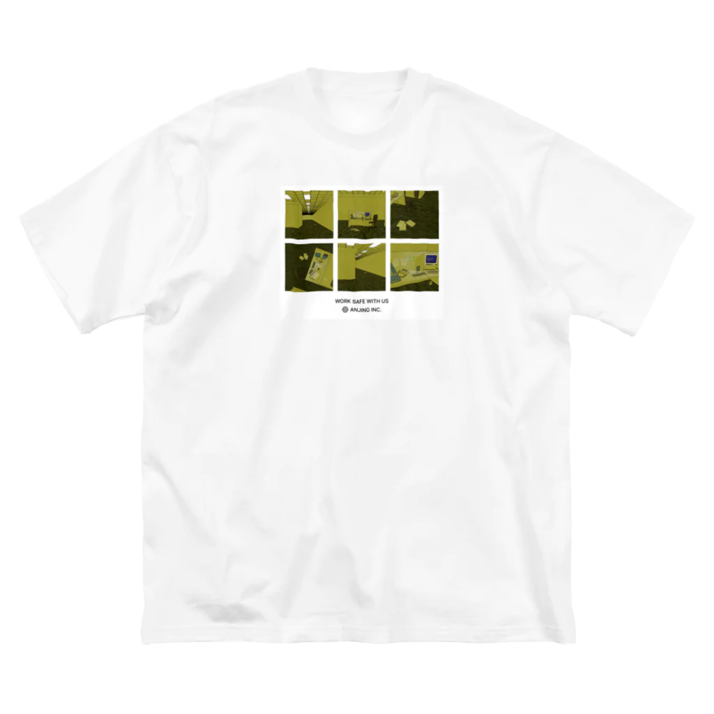 akupunyagaramのANJING INC. MERCH / Pixelated version ビッグシルエットTシャツ