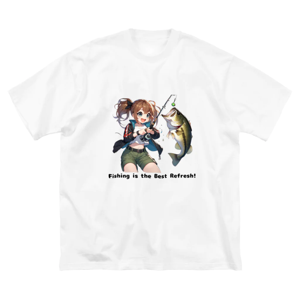 チェリモヤの 釣り女子 ツリガール 04 ビッグシルエットTシャツ