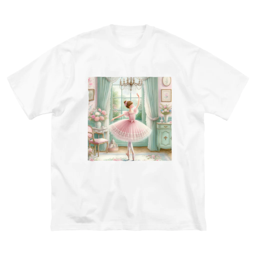 Honokanishiawaseの🩰優雅なバレリーナの午後🩰 ビッグシルエットTシャツ