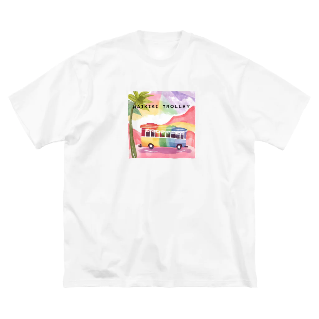 ハワイライフのWAIKIKI TROLLEY ビッグシルエットTシャツ