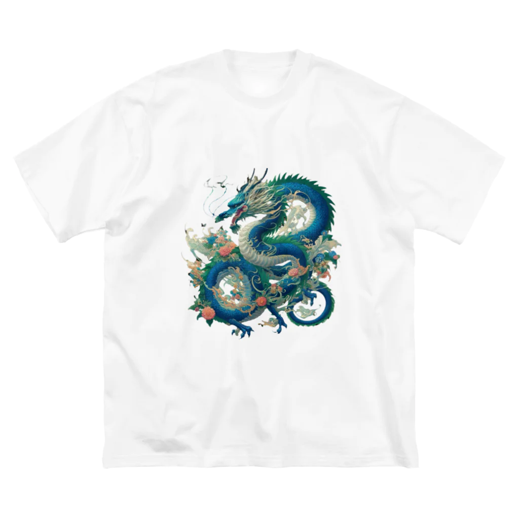 百花の碧龍 ビッグシルエットTシャツ