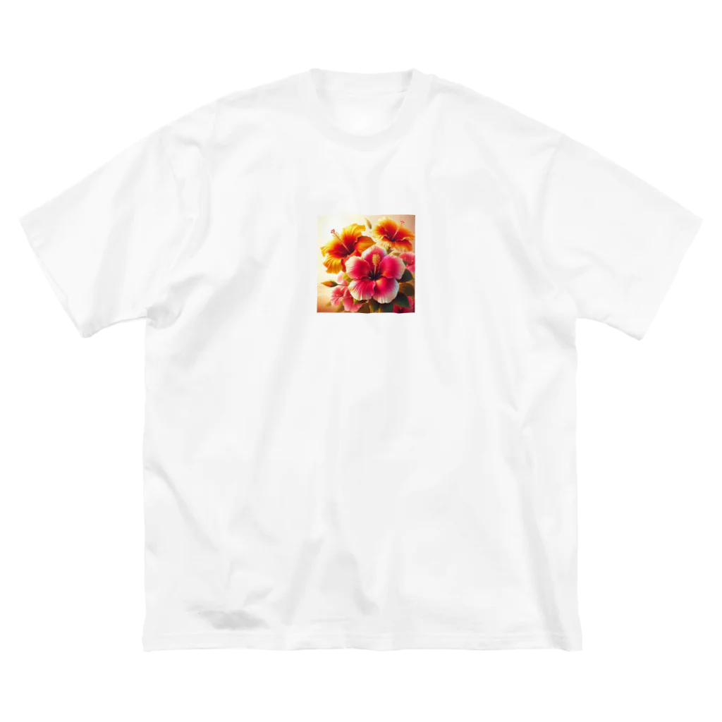 Lake Houseのハイビスカス ビッグシルエットTシャツ