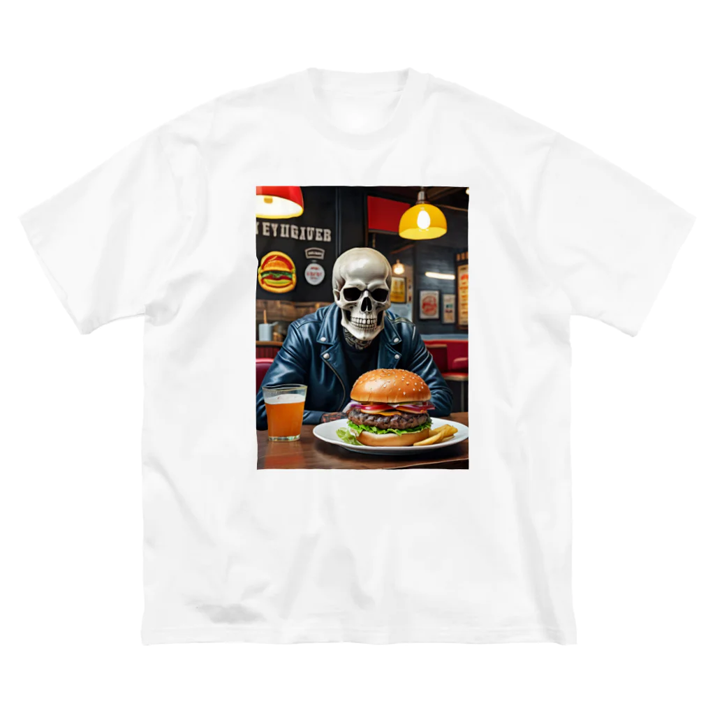 WANTED BIKERのSKULL BIKER-8 Big T-Shirt