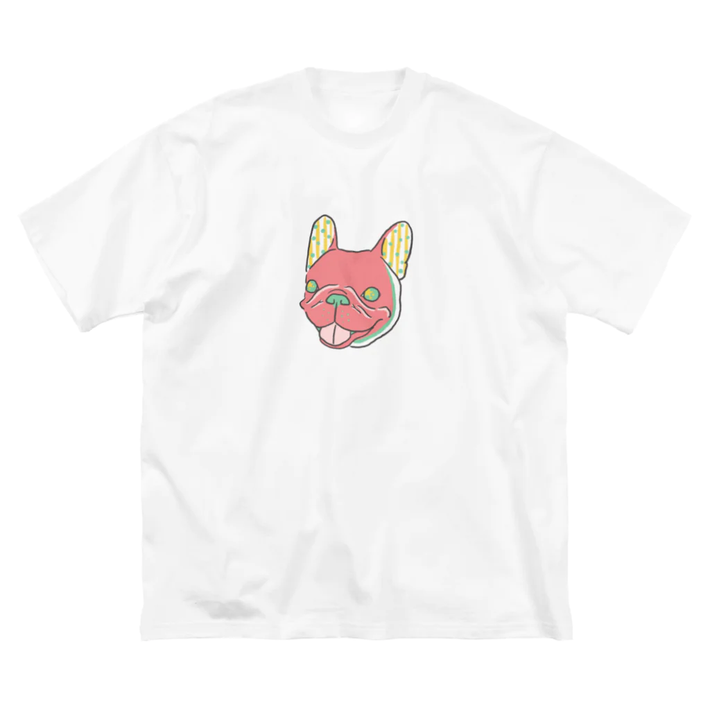 mash artのカラフルなフレブル ビッグシルエットTシャツ