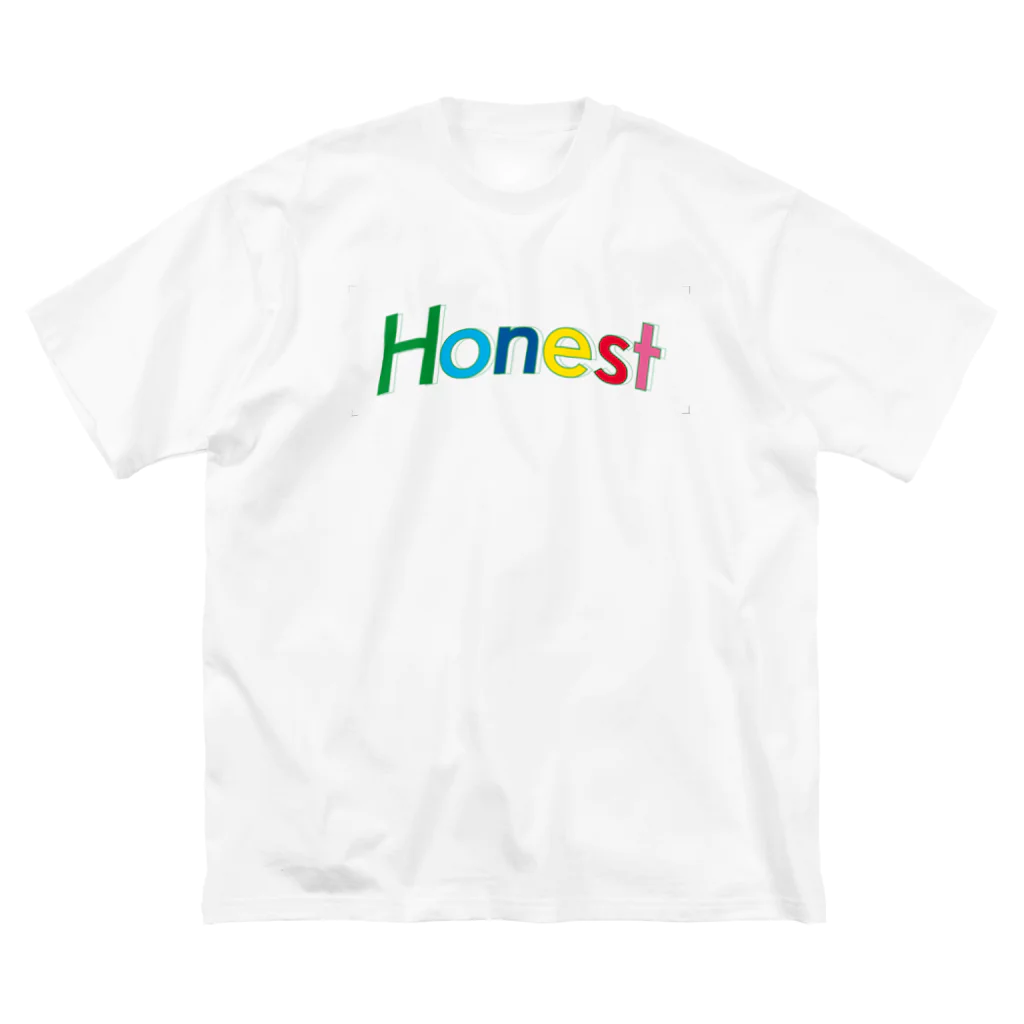 Honest のアーチロゴ ビッグシルエットTシャツ