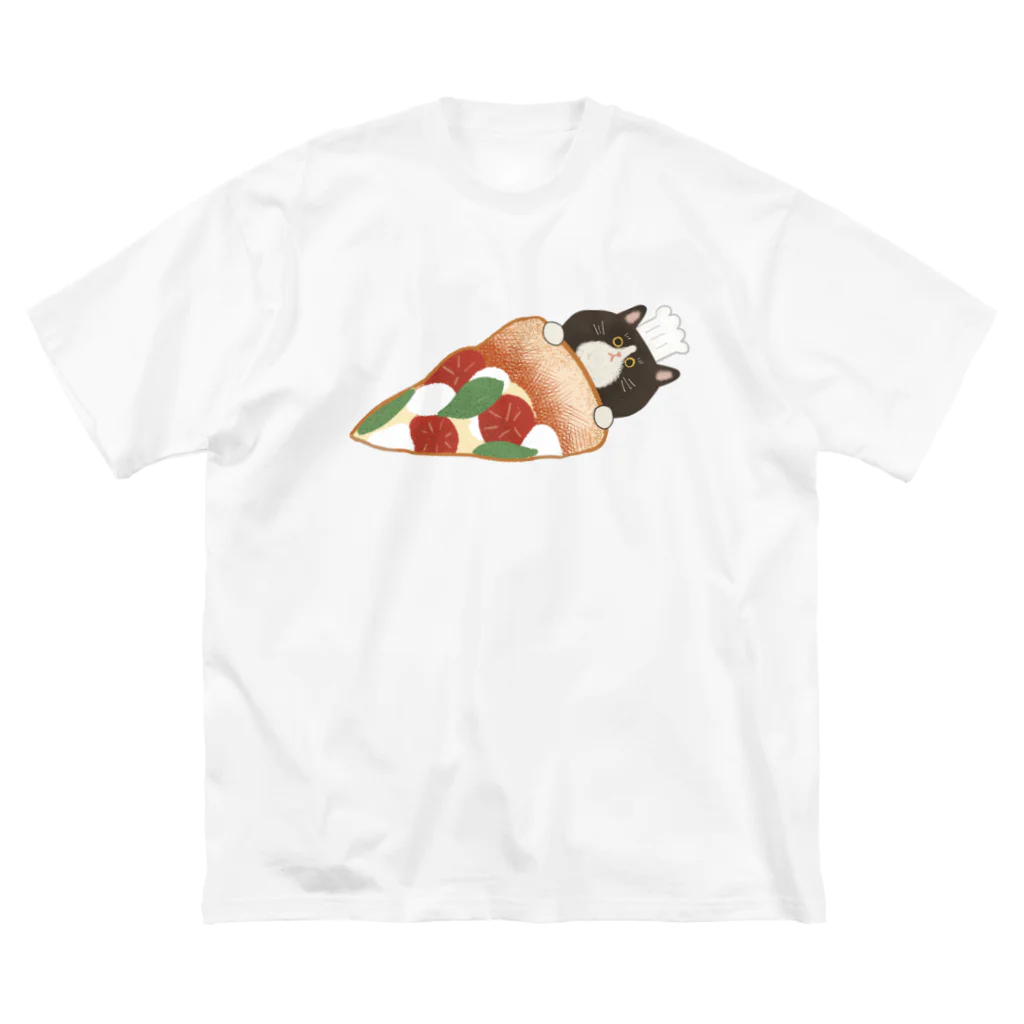 GOAT9 - ぼうし猫のイラストグッズ -のキミが作ったピザ Big T-Shirt