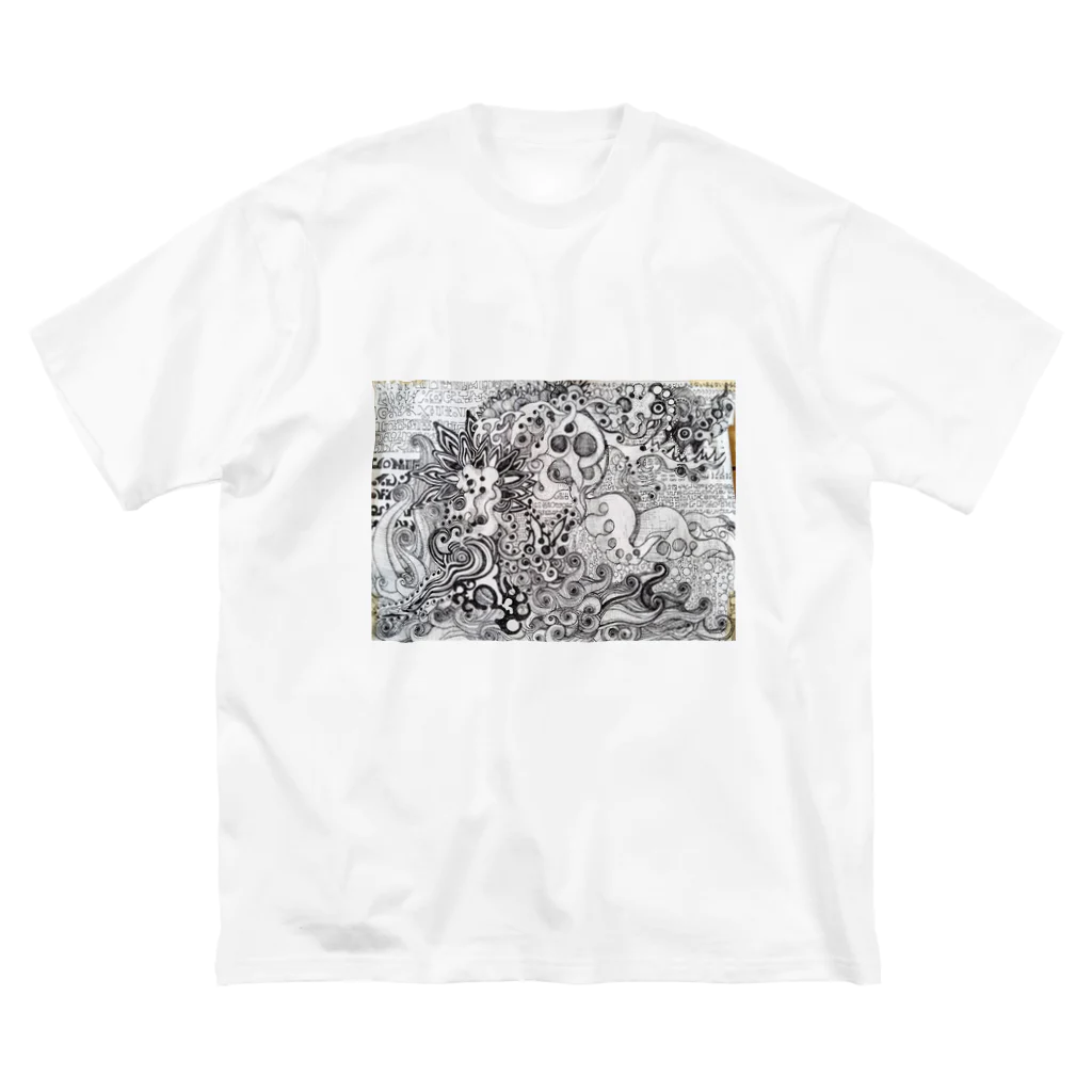 White-Holeのライトランゲージアート Big T-Shirt