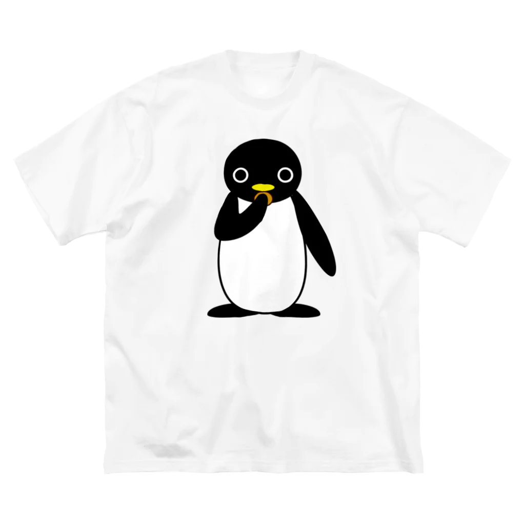 みすづの食いしん坊なペンギン ビッグシルエットTシャツ