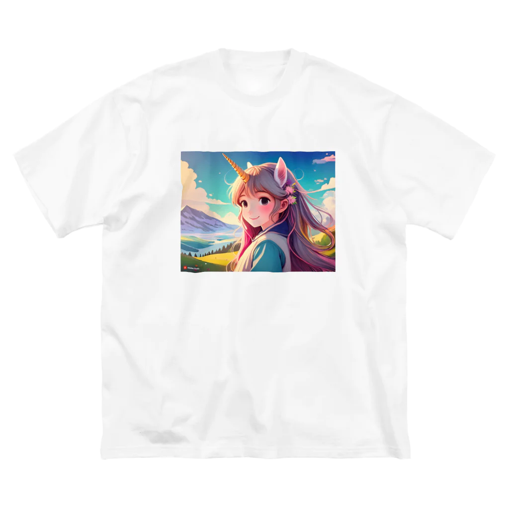 山田綾のユニコーンちゃん Big T-Shirt