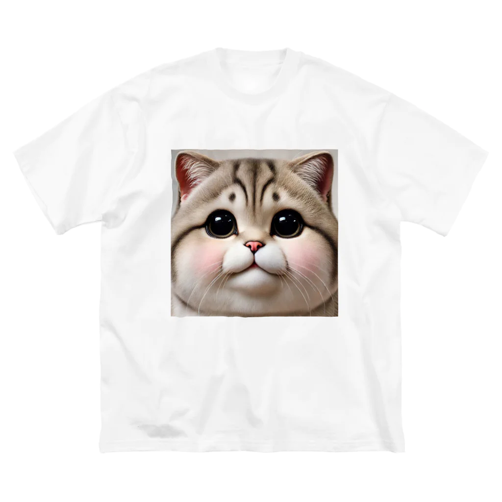 ngsonlineshopの最強可愛いデブ猫 ビッグシルエットTシャツ