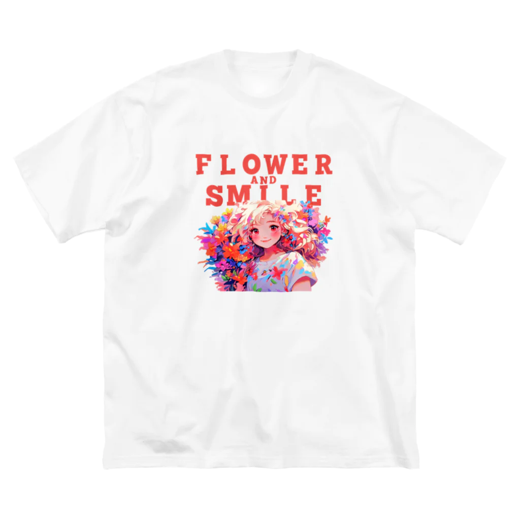 araakii@꧁THE DOGRUN꧂のFLOWER AND SMILE 01 Big T-Shirt