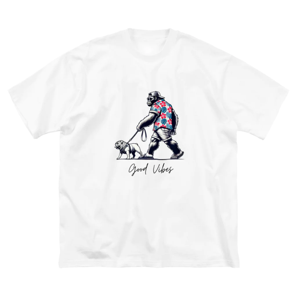 GORILLA_CLUBのお散歩ゴリー ビッグシルエットTシャツ