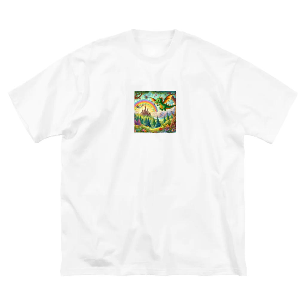 noiSutoaのかわいいにじ色の恐竜 Big T-Shirt