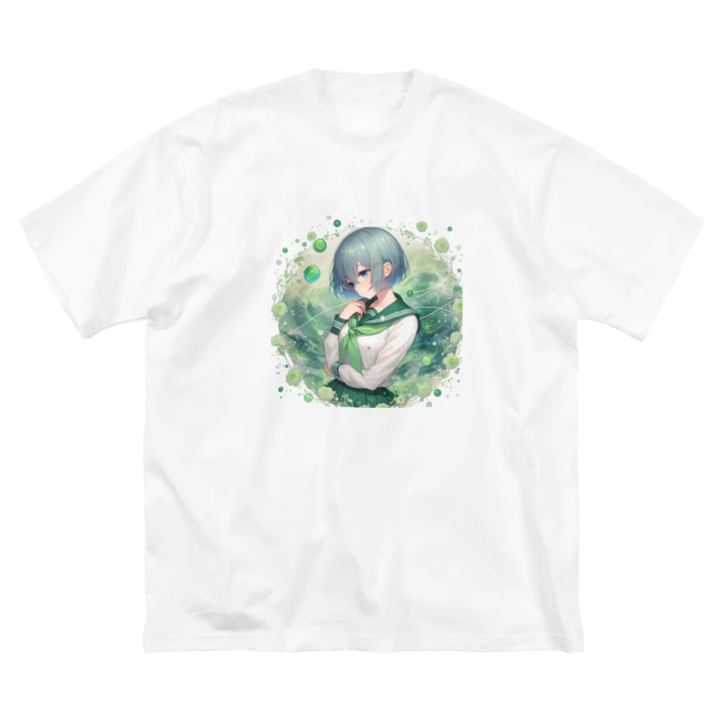 ゆめのかすずめの翠と緑 Big T-Shirt