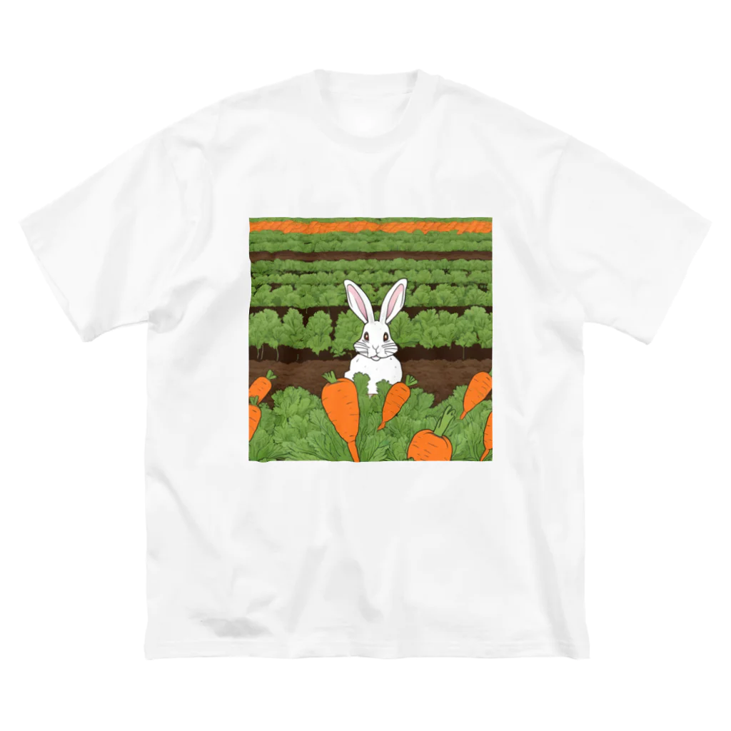 はちみつあめの人参畑のウサギさん Big T-Shirt