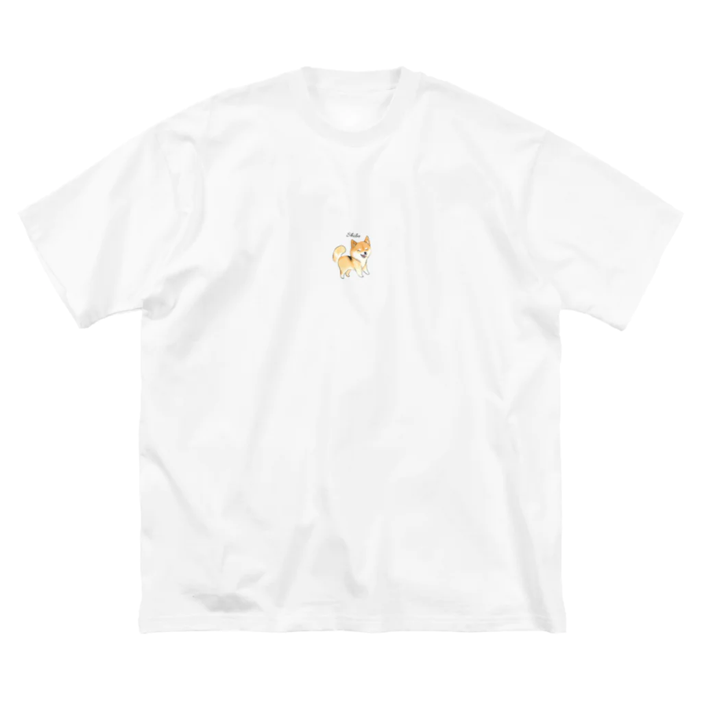 A-Kdesignのshiba① ビッグシルエットTシャツ