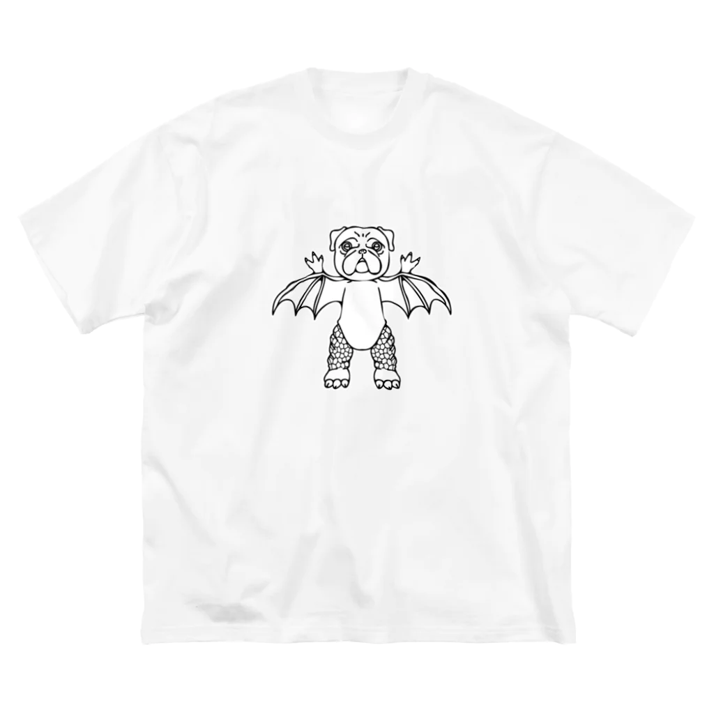 へっぽこデザインの大怪獣パグラ Big T-Shirt