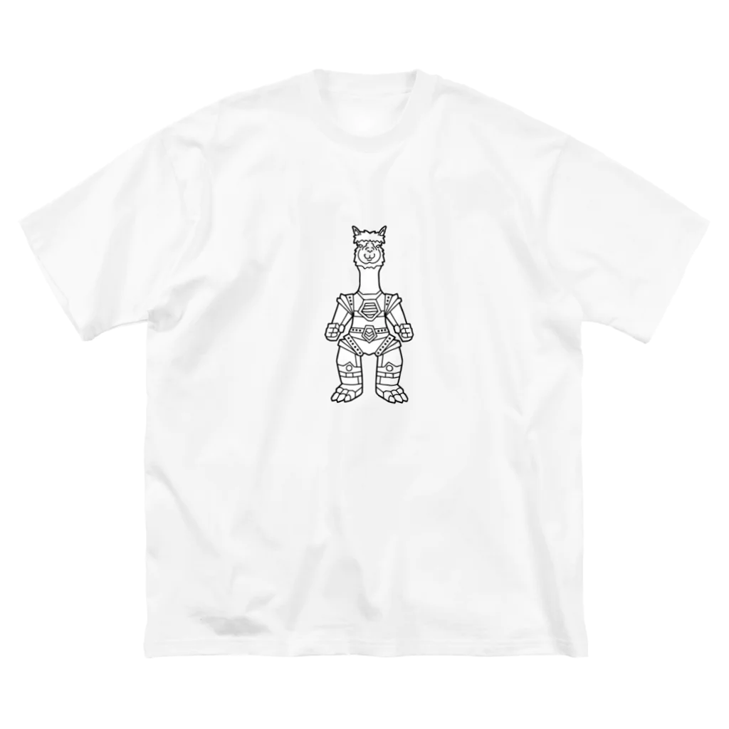 へっぽこデザインのメカアルパカ ビッグシルエットTシャツ