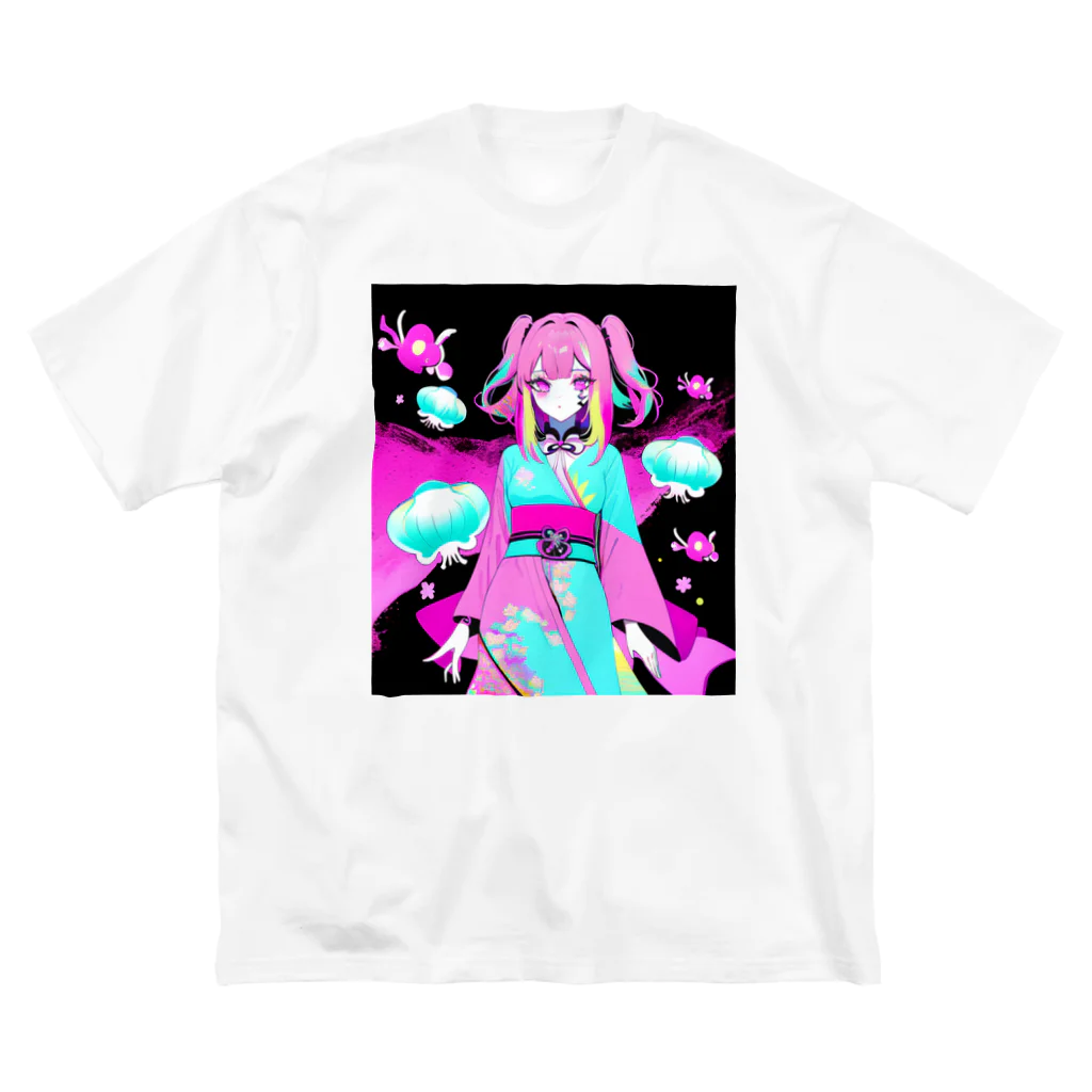 momonekokoのクラゲのお姫様 ビッグシルエットTシャツ