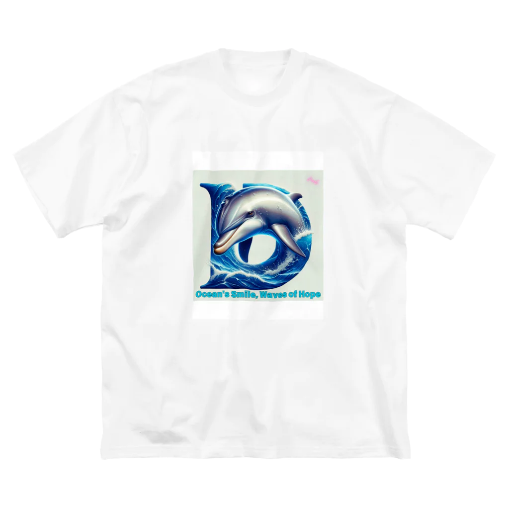 NaturalCanvasのOcean's Smile, Waves of Hope ビッグシルエットTシャツ