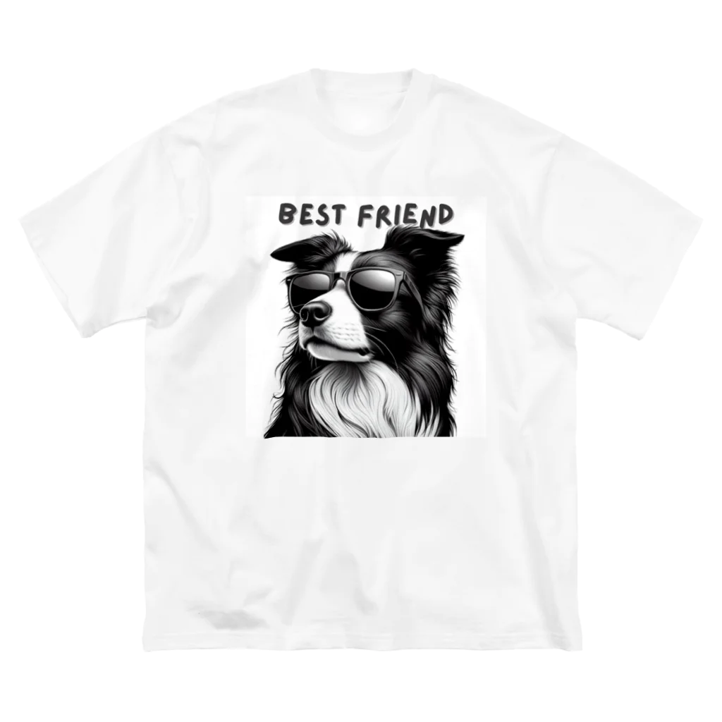 ビビりな番犬くんのBest Friendわんこ ビッグシルエットTシャツ